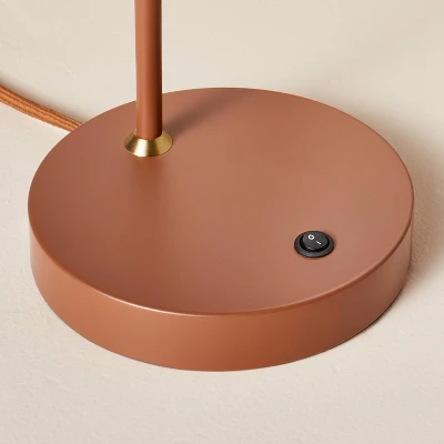 20" Metal Task Lamp With USB Port Terracotta Brown (Includes LED Light Bulb) - Hearth & Hand™ With Magnolia 4 20" Metal Task Lamp With USB Port Terracotta Brown (Includes LED Light Bulb) - Hearth & Hand™ With Magnolia - Image 4