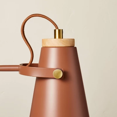 20" Metal Task Lamp With USB Port Terracotta Brown (Includes LED Light Bulb) - Hearth & Hand™ With Magnolia 3 20" Metal Task Lamp With USB Port Terracotta Brown (Includes LED Light Bulb) - Hearth & Hand™ With Magnolia - Image 3