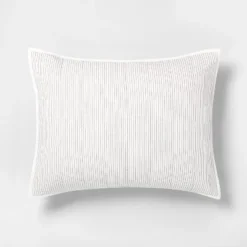 Microstripe Pillow Sham Cream/Gray - Hearth & Hand™ With Magnolia -Cozy Living Hub GUEST 0411dbda 7209 43ed bfdf 242b502448e9