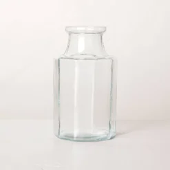 Octagonal Clear Glass Bottle Vase - Hearth & Hand™ With Magnolia -Cozy Living Hub GUEST 062dfac6 21fe 469b ba13 04b139b463be
