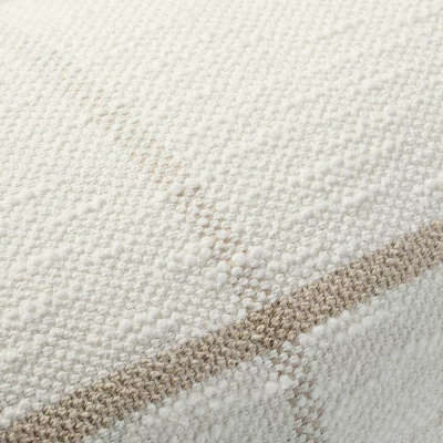 12"x30" Open Grid Lines Lumbar Throw Pillow Cream/Taupe - Hearth & Hand™ With Magnolia 2 12"x30" Open Grid Lines Lumbar Throw Pillow Cream/Taupe - Hearth & Hand™ With Magnolia - Image 2