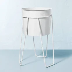 Powder-Coated Metal Planter White - Hearth & Hand™ With Magnolia 9 Powder-Coated Metal Planter White - Hearth & Hand™ With Magnolia -Cozy Living Hub GUEST 0ef79e31 41bb 41a0 9d3a 3df931a7f5d8