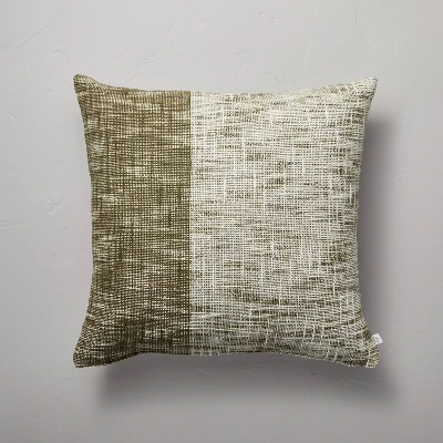 18"x18" Vertical Color Block Square Throw Pillow - Hearth & Hand™ With Magnolia 4 18"x18" Vertical Color Block Square Throw Pillow - Hearth & Hand™ With Magnolia - Image 4