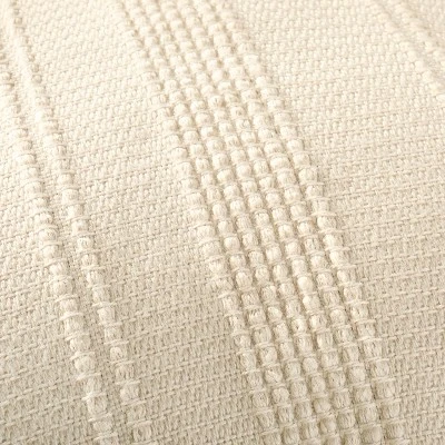 24"x24" Textured Fringe Indoor/Outdoor Square Throw Pillow Natural - Hearth & Hand™ With Magnolia 2 24"x24" Textured Fringe Indoor/Outdoor Square Throw Pillow Natural - Hearth & Hand™ With Magnolia - Image 2