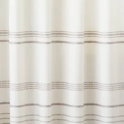 Engineered Hem Stripes Curtain Panel Cream/Gray - Hearth & Handâ„¢ With Magnolia