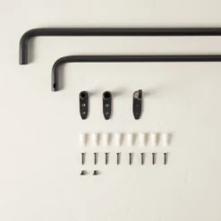 French Return Curtain Rod Matte Black - Hearth & Hand™ With Magnolia -Cozy Living Hub GUEST 222d72d9 a14d 44cc 9a47 af5b627255f7