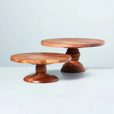 11" Wooden Cake Stand - Hearth & Hand™ With Magnolia 3 11" Wooden Cake Stand - Hearth & Hand™ With Magnolia - Image 3