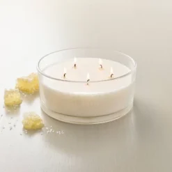 5 Wick Glass Salted Honey Jar Candle 34oz - Hearth & Handâ„¢ With Magnolia