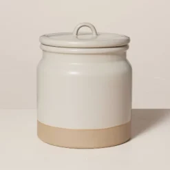 Dry Goods Stoneware Crock Canister Warm Gray/Clay - Hearth & Hand™ With Magnolia 11 Dry Goods Stoneware Crock Canister Warm Gray/Clay - Hearth & Hand™ With Magnolia -Cozy Living Hub GUEST 276e425a 33ae 423c 93b3 aa935cdd40be