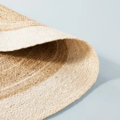 Bordered Color Block Braided Jute Area Rug Cream/Natural - Hearth & Hand™ With Magnolia 7 Bordered Color Block Braided Jute Area Rug Cream/Natural - Hearth & Hand™ With Magnolia -Cozy Living Hub GUEST 2b59516d d1cd 47b9 9055 17a48d068319