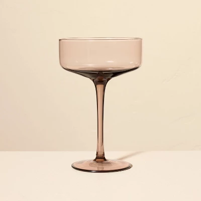 9.8oz Tinted Glass Coupe Drinkware - Hearth & Hand™ With Magnolia 3 9.8oz Tinted Glass Coupe Drinkware - Hearth & Hand™ With Magnolia - Image 3