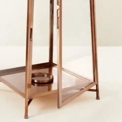 Raised Metal & Glass Pillar Candle Lantern Copper - Hearth & Hand™ With Magnolia 8 Raised Metal & Glass Pillar Candle Lantern Copper - Hearth & Hand™ With Magnolia -Cozy Living Hub GUEST 387cd88b 3e75 4c64 8f3b dd1153cd38c8