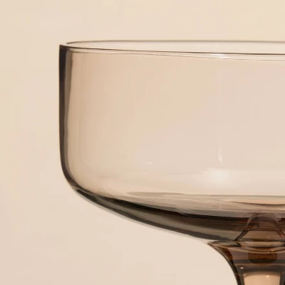 9.8oz Tinted Glass Coupe Drinkware - Hearth & Hand™ With Magnolia 2 9.8oz Tinted Glass Coupe Drinkware - Hearth & Hand™ With Magnolia - Image 2