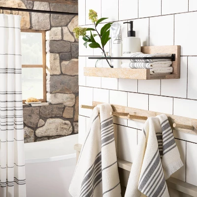 Wood 6-Peg Wall Hook - Hearth & Hand™ With Magnolia 1 Wood 6-Peg Wall Hook - Hearth & Hand™ With Magnolia