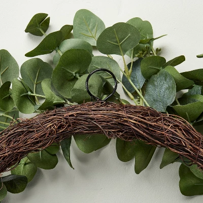 24" Faux Seeded Eucalyptus Wreath - Hearth & Hand™ With Magnolia 3 24" Faux Seeded Eucalyptus Wreath - Hearth & Hand™ With Magnolia - Image 3