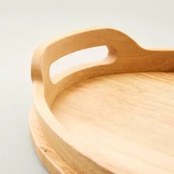 18" Round Rubberwood Serving Tray With Handles - Hearth & Hand™ With Magnolia 6 18" Round Rubberwood Serving Tray With Handles - Hearth & Hand™ With Magnolia -Cozy Living Hub GUEST 3ee95d79 9f52 4fa1 9d75 018b9cb75b46