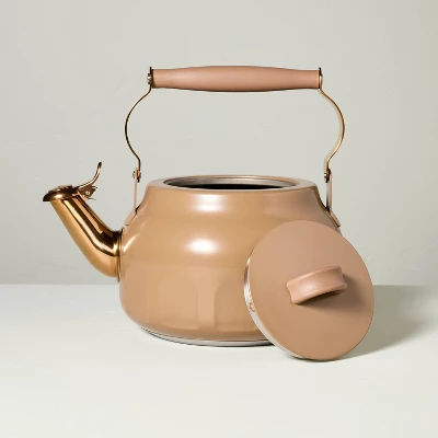 Teapot With Copper Accents Tan - Hearth & Hand™ With Magnolia 4 Teapot With Copper Accents Tan - Hearth & Hand™ With Magnolia - Image 4