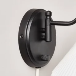 Fabric Shade Wall Sconce Black/Cream - Hearth & Hand™ With Magnolia 8 Fabric Shade Wall Sconce Black/Cream - Hearth & Hand™ With Magnolia -Cozy Living Hub GUEST 466b48ea 4523 4391 8e23 150fc24a409e 1