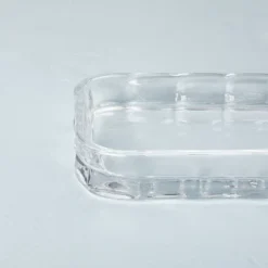 5"x9" Sculpted Glass Vanity Tray Clear - Hearth & Hand™ With Magnolia -Cozy Living Hub GUEST 48796d66 4831 4c84 a62e 12bb89995810