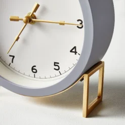 Round Decorative Tabletop Clock - Gray/Brass - Hearth & Hand™ With Magnolia 5 Round Decorative Tabletop Clock - Gray/Brass - Hearth & Hand™ With Magnolia -Cozy Living Hub GUEST 4ba99be4 ddf9 4ffe bc0a 2bd14c6dcd79