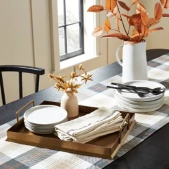 Beveled 12" X 16" Metal Decor Tray Brass Finish - Hearth & Handâ„¢ With Magnolia