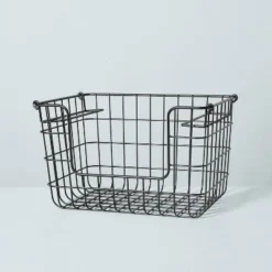 Stacking Wire Storage Basket Matte Black - Hearth & Hand™ With Magnolia 9 Stacking Wire Storage Basket Matte Black - Hearth & Hand™ With Magnolia -Cozy Living Hub GUEST 51760ad1 4cd5 42e5 ad63 e77e3d305d6d