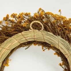 21.25" Preserved Golden Yarrow Fall Wreath - Hearth & Hand™ With Magnolia 5 21.25" Preserved Golden Yarrow Fall Wreath - Hearth & Hand™ With Magnolia -Cozy Living Hub GUEST 731ab7a2 0e38 453d 8cae 3d7177e6cc3a