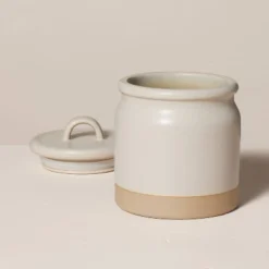 Dry Goods Stoneware Crock Canister Warm Gray/Clay - Hearth & Hand™ With Magnolia 8 Dry Goods Stoneware Crock Canister Warm Gray/Clay - Hearth & Hand™ With Magnolia -Cozy Living Hub GUEST 783827b2 e2af 4d5b acc8 84432284eebb