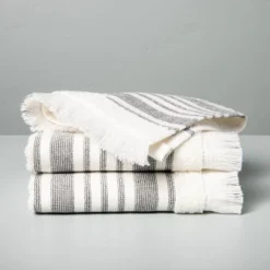 Multistripe Bath Towels Cream/Gray - Hearth & Hand™ With Magnolia 9 Multistripe Bath Towels Cream/Gray - Hearth & Hand™ With Magnolia -Cozy Living Hub GUEST 78ade48d d25d 4e09 b83f 227a74722f75