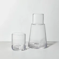 23.5oz Glass Carafe Set - Hearth & Hand™ With Magnolia: Dishwasher-Safe -Cozy Living Hub GUEST 7d0b0cb5 1b42 48a3 97ea 7e6e59baee61