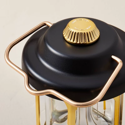 LED Lantern Black/Gold - Hearth & Hand™ With Magnolia 4 LED Lantern Black/Gold - Hearth & Hand™ With Magnolia - Image 4