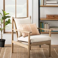 16"x42" Variegated Stripe Lumbar Throw Pillow - Hearth & Handâ„¢ With Magnolia