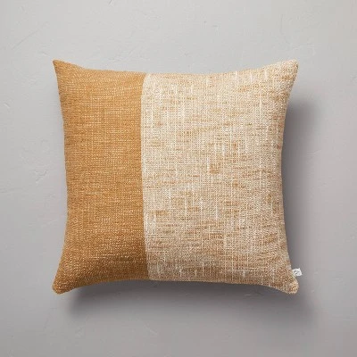 18"x18" Vertical Color Block Square Throw Pillow - Hearth & Hand™ With Magnolia 5 18"x18" Vertical Color Block Square Throw Pillow - Hearth & Hand™ With Magnolia - Image 5