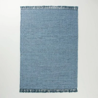 Solid Jute Area Rug Faded Blue - Hearth & Hand™ With Magnolia 6 Solid Jute Area Rug Faded Blue - Hearth & Hand™ With Magnolia - Image 6