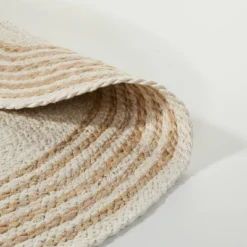 Round 6' Multi Stripe Braided Jute Area Rug Cream/Tan - Hearth & Hand™ With Magnolia 5 Round 6' Multi Stripe Braided Jute Area Rug Cream/Tan - Hearth & Hand™ With Magnolia -Cozy Living Hub GUEST 9488b481 51ce 4505 9348 6b48547839cf