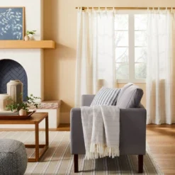 Faded Pin Stripe Gauze-Woven Throw Blanket - Hearth & Hand™ With Magnolia