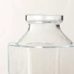 Octagonal Clear Glass Bottle Vase - Hearth & Hand™ With Magnolia -Cozy Living Hub GUEST 99423c65 7cc3 45d1 a0be 06e5f32a1a79