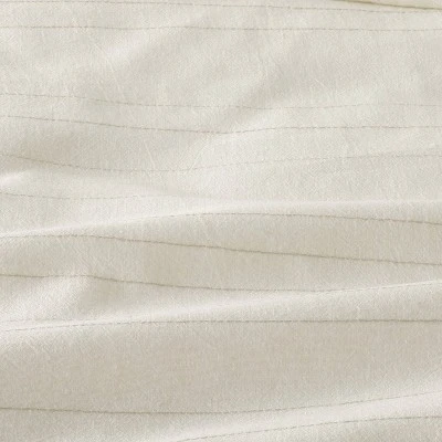 Fine Stripe Comforter Set Sour Cream/Twilight Taupe - Hearth & Hand™ With Magnolia 1 Fine Stripe Comforter Set Sour Cream/Twilight Taupe - Hearth & Hand™ With Magnolia