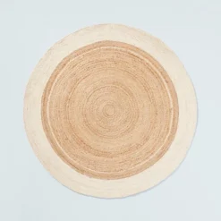 Bordered Color Block Braided Jute Area Rug Cream/Natural - Hearth & Hand™ With Magnolia 8 Bordered Color Block Braided Jute Area Rug Cream/Natural - Hearth & Hand™ With Magnolia -Cozy Living Hub GUEST a0c10415 4f9c 4b5a b871 4df723b8b079