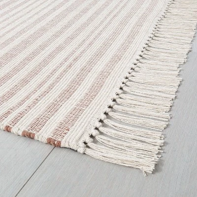Stripe With Fringe Area Rug - Hearth & Hand With Magnolia 1 Stripe With Fringe Area Rug - Hearth & Hand With Magnolia