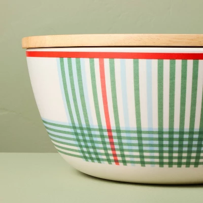 4pc Summer Plaid Melamine Serving Bowl And Utensil Set - Hearth & Hand™ With Magnolia 3 4pc Summer Plaid Melamine Serving Bowl And Utensil Set - Hearth & Hand™ With Magnolia - Image 3