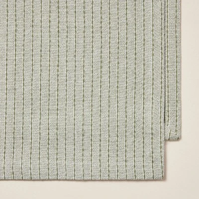 Textured Stripe Woven Table Runner Sage Green - Hearth & Hand™ With Magnolia 2 Textured Stripe Woven Table Runner Sage Green - Hearth & Hand™ With Magnolia - Image 2