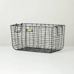Wire Storage Basket Black - Hearth & Hand™ With Magnolia -Cozy Living Hub GUEST b22a1734 78e8 485f ac33 f45b9366683c