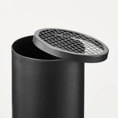 Wood Burning Outdoor Metal Fire Pit Chimenea Black - Hearth & Hand™ With Magnolia 3 Wood Burning Outdoor Metal Fire Pit Chimenea Black - Hearth & Hand™ With Magnolia - Image 3