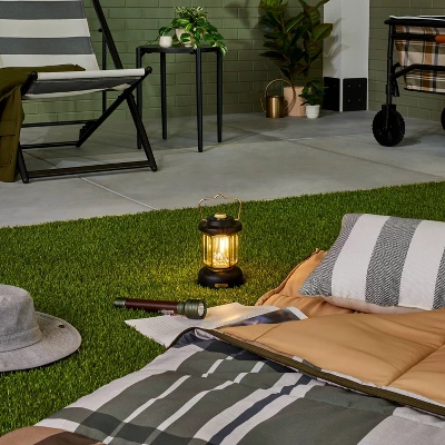 LED Lantern Black/Gold - Hearth & Hand™ With Magnolia 2 LED Lantern Black/Gold - Hearth & Hand™ With Magnolia - Image 2