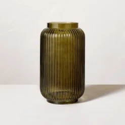 Ribbed Glass Jug Vase Dark Green - Hearth & Hand™ With Magnolia -Cozy Living Hub GUEST bddfea06 0cdf 4e99 9686 d59b3e8abd18