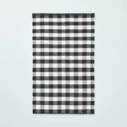 Textured Gingham Indoor/Outdoor Woven Area Rug Dark Gray/Cream - Hearth & Hand™ With Magnolia 8 Textured Gingham Indoor/Outdoor Woven Area Rug Dark Gray/Cream - Hearth & Hand™ With Magnolia -Cozy Living Hub GUEST c05f3439 a175 48da b02f 71e3468b8cdf