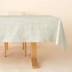 Textured Stripe Rectangular Woven Tablecloth Sage Green - Hearth & Hand™ With Magnolia 5 Textured Stripe Rectangular Woven Tablecloth Sage Green - Hearth & Hand™ With Magnolia -Cozy Living Hub GUEST c3a01842 e96b 47be ad99 0a36d4393dc6