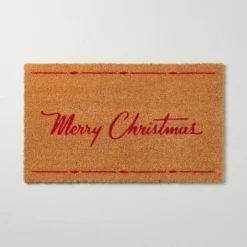 Merry Christmas Coir Doormat Tan/Red - Hearth & Hand™ With Magnolia -Cozy Living Hub GUEST cff9aae3 34b2 4a2b 937a 28c875ecea82