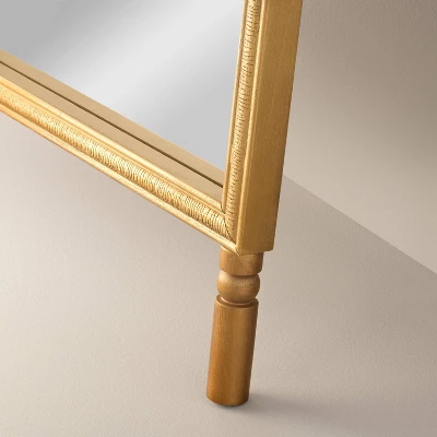 Arched 28"x70" Wood Framed Leaner Mirror Brass - Hearth & Hand™ With Magnolia 3 Arched 28"x70" Wood Framed Leaner Mirror Brass - Hearth & Hand™ With Magnolia - Image 3